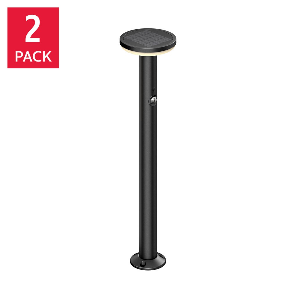 Artika Urbia solar LED bollard light two-pack sourced through Costco