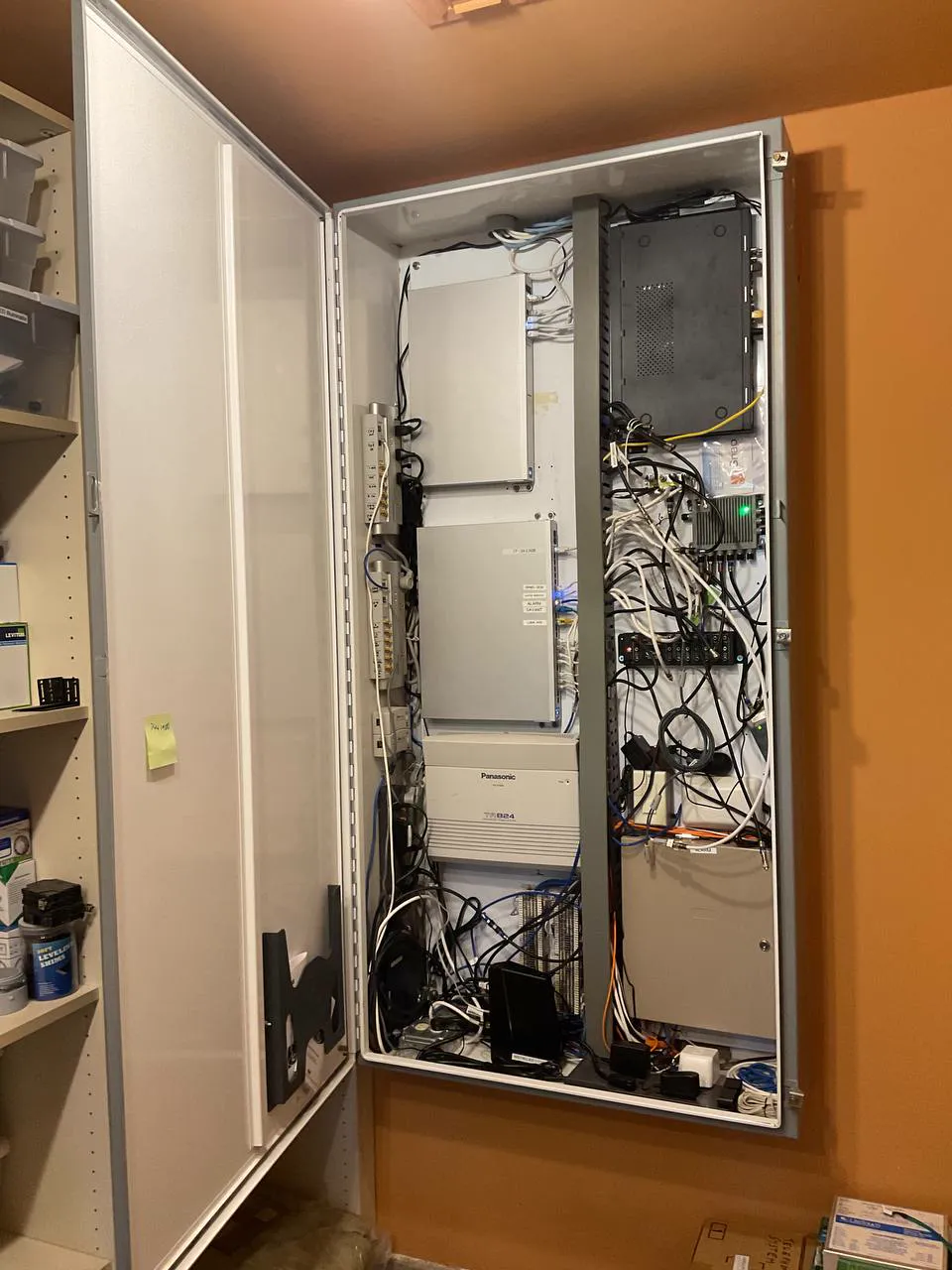 Completed home network and structured wiring project in Tucson