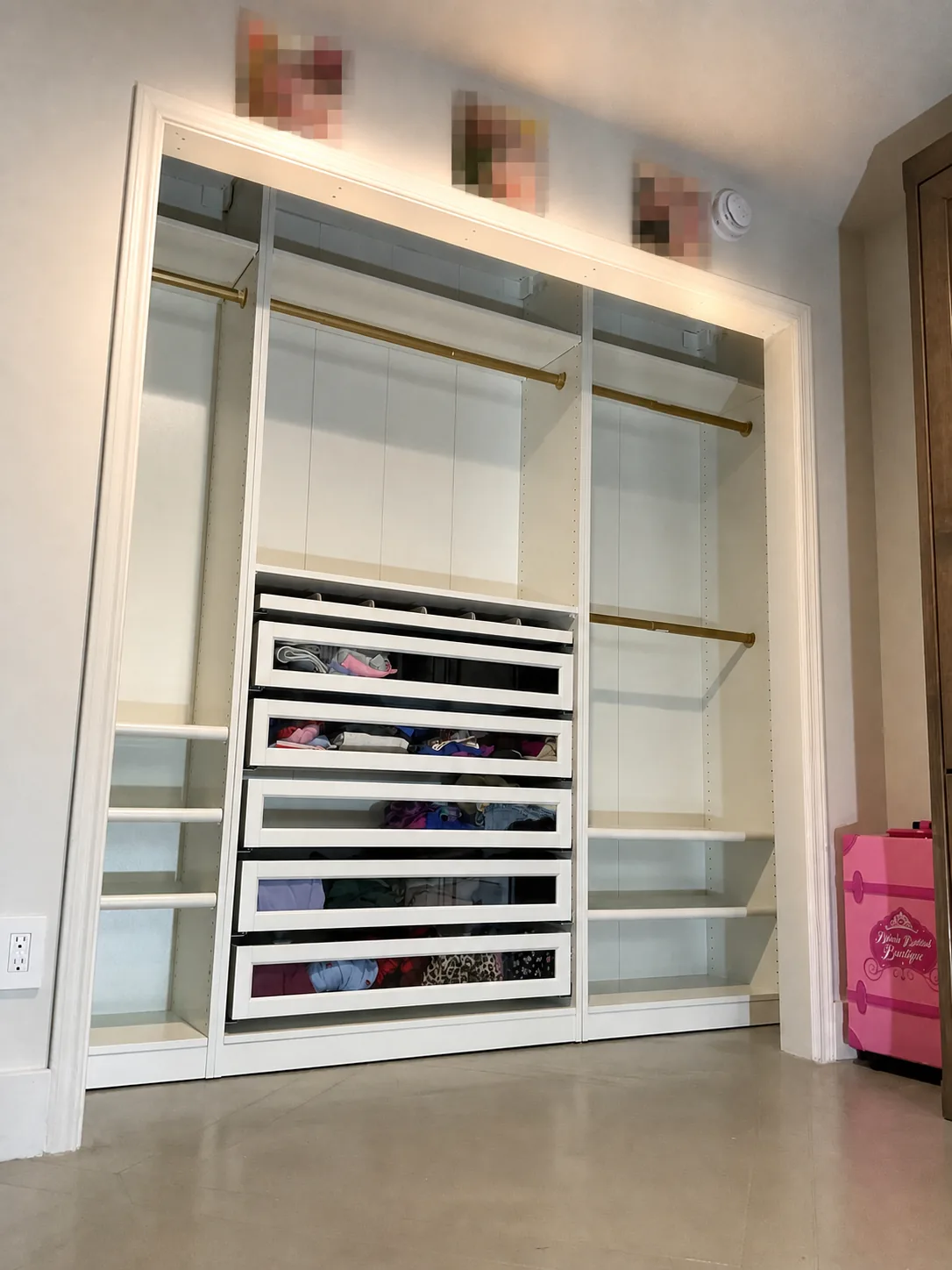 Large custom closet system assembled in Tucson