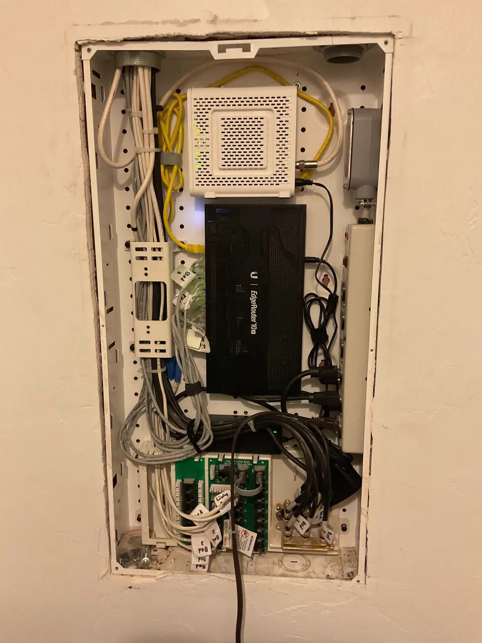 Structured wiring for a Tucson security-camera installation