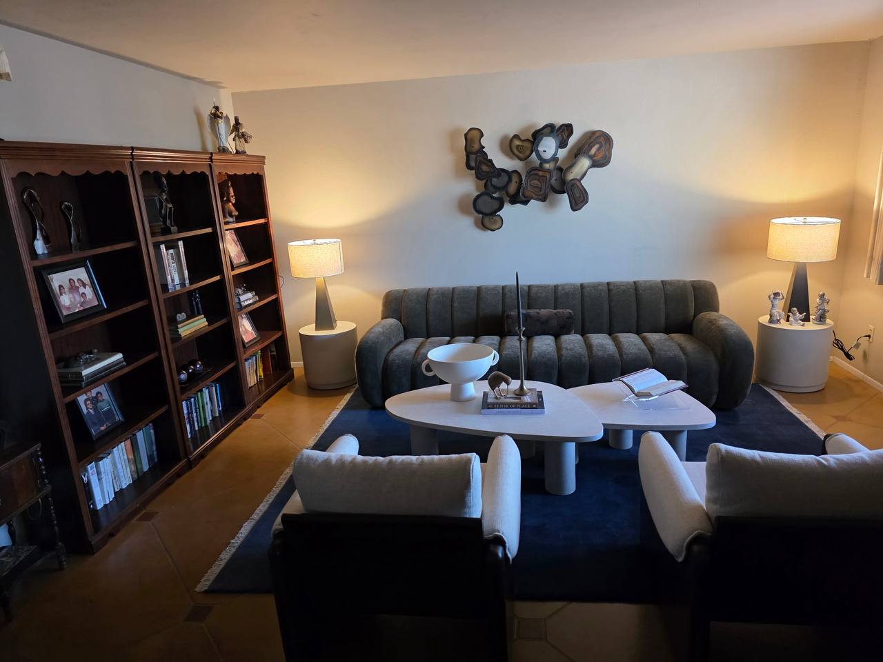 Finished living room setup in a Tucson home